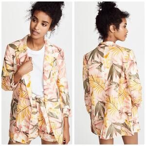 Joie Women's Kishina B Pink Floral 100%‎ Cotton Blazer Size 4